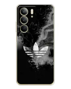 Чехол для Realme C73 5G с картинкой «Абстрактный дым Adidas»