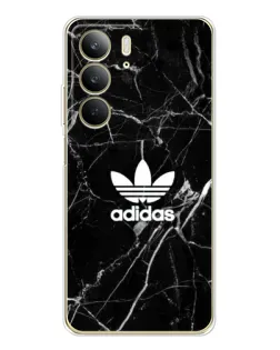 Чехол для Realme C73 5G с картинкой «Белый мрамор Adidas»