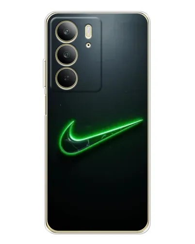 Чехол для Realme C73 5G с картинкой «Неоновый контур Nike» Чехол для Realme C73 5G с картинкой «Неоновый контур Nike»
