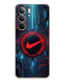 Чехол для Realme C73 5G с картинкой «Техногенный стиль Nike»