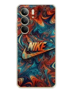 Чехол для Realme C73 5G с картинкой «Nike в абстракции»