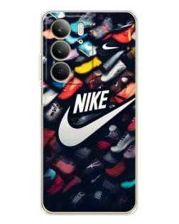 Чехол для Realme C73 5G с картинкой «Коллекция кроссовок Nike»