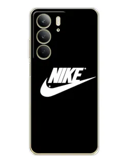 Чехол для Realme C73 5G с картинкой «Мазки краски Nike»