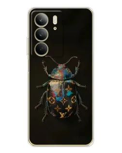 Чехол для Realme C73 5G с картинкой «LV — мраморный принт»
