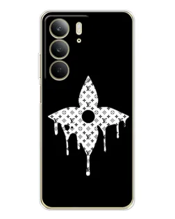 Чехол для Realme C73 5G с картинкой «Цветочная монограмма»