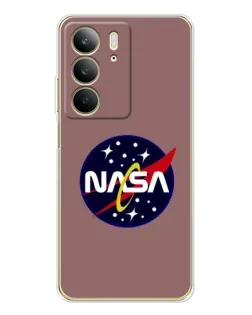 Чехол для Realme C73 5G с картинкой «NASA — ретро космос»