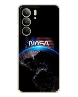 Чехол для Realme C73 5G с картинкой «Земля из космоса NASA»