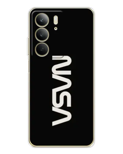 Чехол для Realme C73 5G с картинкой «NASA — вертикальный логотип» Чехол для Realme C73 5G с картинкой «NASA — вертикальный логотип»