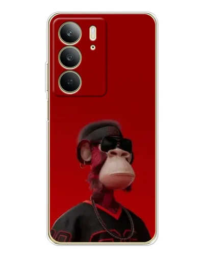 Чехол для Realme C73 5G с картинкой «Bored Ape в красном» Чехол для Realme C73 5G с картинкой «Bored Ape в красном»