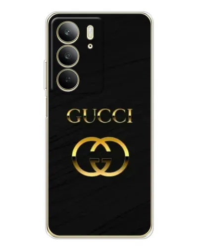 Чехол для Realme C73 5G с картинкой «Золотой логотип Gucci» Чехол для Realme C73 5G с картинкой «Золотой логотип Gucci»