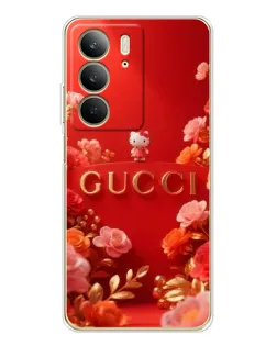 Чехол для Realme C73 5G с картинкой «Gucci — золотой сад»