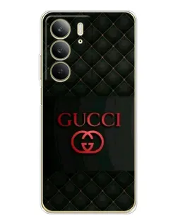 Чехол для Realme C73 5G с картинкой «Gucci — стеганый черный»
