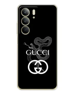 Чехол для Realme C73 5G с картинкой «Gucci — серебряная змея»