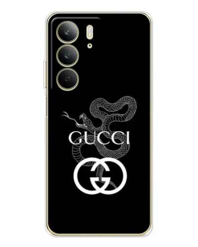 Чехол для Realme C73 5G с картинкой «Gucci — серебряная змея» Чехол для Realme C73 5G с картинкой «Gucci — серебряная змея»