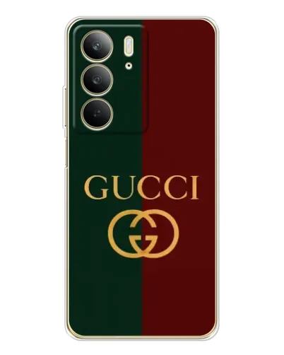 Чехол для Realme C73 5G с картинкой «Gucci — темно-зеленый градиент» Чехол для Realme C73 5G с картинкой «Gucci — темно-зеленый градиент»