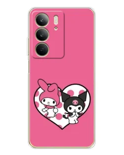 Чехол для Realme C73 5G с картинкой «Kuromi и My Melody»