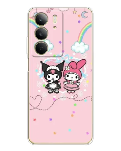 Чехол для Realme C73 5G с картинкой «My Melody и Kuromi»