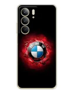 Чехол для Realme C73 5G с картинкой «Логотип BMW — вспышка»