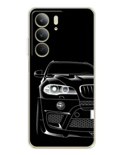 Чехол для Realme C73 5G с картинкой «Темный силуэт BMW»