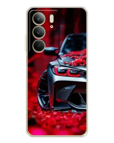 Чехол для Realme C73 5G с картинкой «Спортивная BMW и цветы» Чехол для Realme C73 5G с картинкой «Спортивная BMW и цветы»