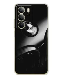 Чехол для Realme C73 5G с картинкой «Эмблема BMW — макро»