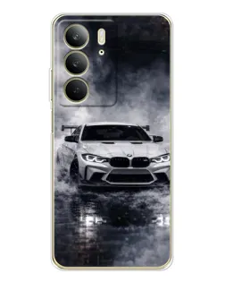 Чехол для Realme C73 5G с картинкой «BMW сквозь туман»