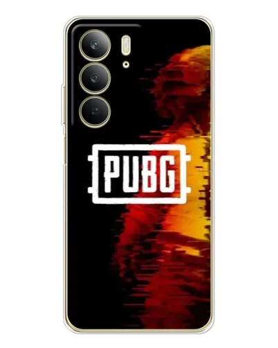 Чехол для Realme C73 5G с картинкой «Яркий логотип PUBG»