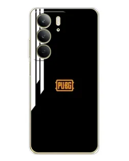 Чехол для Realme C73 5G с картинкой «PUBG — вертикальные линии»