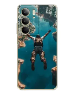 Чехол для Realme C73 5G с картинкой «PUBG — свободное падение»