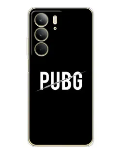 Чехол для Realme C73 5G с картинкой «PUBG — белый логотип»