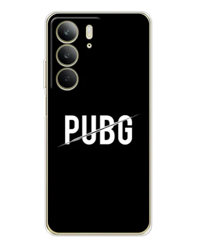 Чехол для Realme C73 5G с картинкой «PUBG — белый логотип»