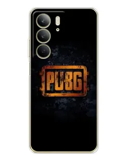 Чехол для Realme C73 5G с картинкой «PUBG — золотой логотип»