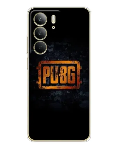 Чехол для Realme C73 5G с картинкой «PUBG — золотой логотип»