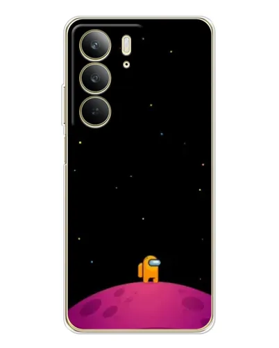 Чехол для Realme C73 5G с картинкой «Одинокий герой на планете»