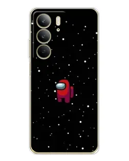 Чехол для Realme C73 5G с картинкой «Красный Among Us»