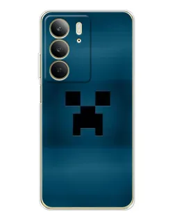Чехол для Realme C73 5G с картинкой «Крипер текстура»