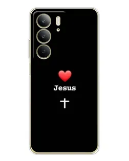 Чехол для Realme C73 5G с картинкой «Сердце - Jesus» Чехол для Realme C73 5G с картинкой «Сердце - Jesus»