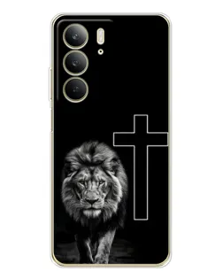 Чехол для Realme C73 5G с картинкой «Лев и Крест» Чехол для Realme C73 5G с картинкой «Лев и Крест»