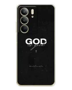 Чехол для Realme C73 5G с картинкой «GOD — Бог над всем»