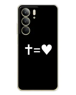 Чехол для Realme C73 5G с картинкой «Крест и Сердце»