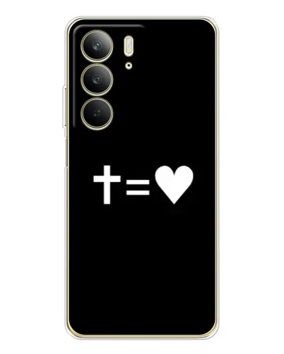 Чехол для Realme C73 5G с картинкой «Крест и Сердце» Чехол для Realme C73 5G с картинкой «Крест и Сердце»