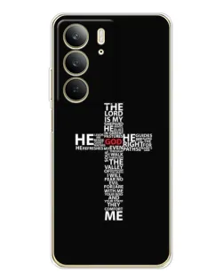 Чохол для Realme C73 5G з картинкою «Текстовий хрест» Чохол для Realme C73 5G з картинкою «Текстовий хрест»