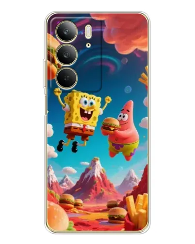 Чехол для Realme C73 5G с картинкой «Космический фастфуд» Чехол для Realme C73 5G с картинкой «Космический фастфуд»