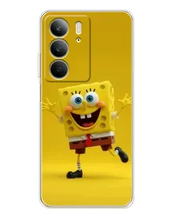 Чехол для Realme C73 5G с картинкой «Позитивный Губка Боб»