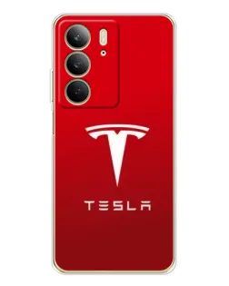Чехол для Realme C73 5G с картинкой «Tesla Red Classic»
