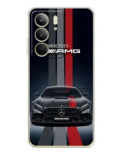 Чохол для Realme C73 5G з картинкою «Mercedes — білий карбон» Чохол для Realme C73 5G з картинкою «Mercedes — білий карбон»