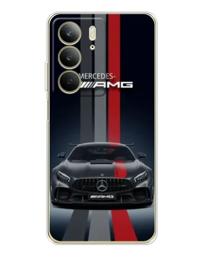 Чехол для Realme C73 5G с картинкой «Mercedes — белый карбон» Чехол для Realme C73 5G с картинкой «Mercedes — белый карбон»