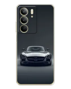 Чехол для Realme C73 5G с картинкой «Mercedes на черном»