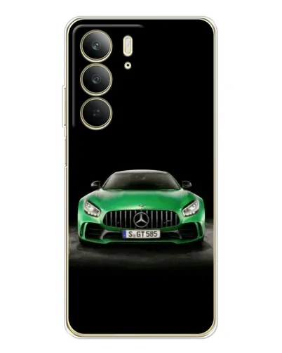 Чехол для Realme C73 5G с картинкой «Mercedes — неоновый лого» Чехол для Realme C73 5G с картинкой «Mercedes — неоновый лого»