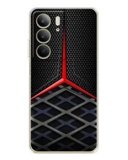Чехол для Realme C73 5G с картинкой «Mercedes Carbon Grid»